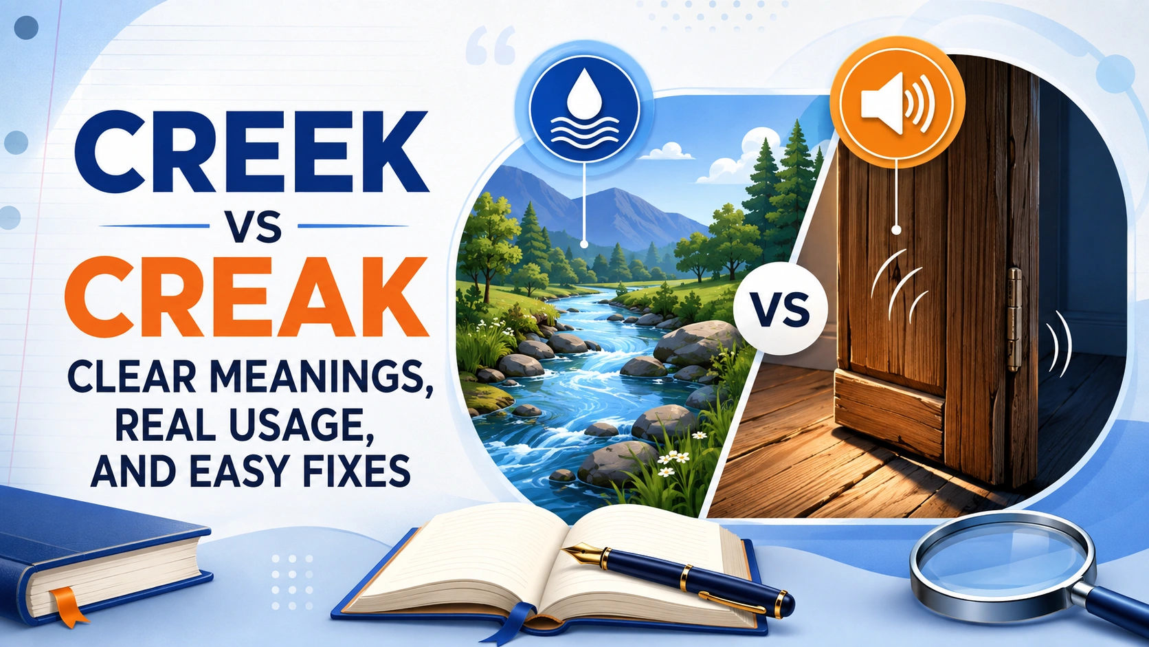 Creek vs Creak: Clear Meanings, Real Usage, and Easy Fixes