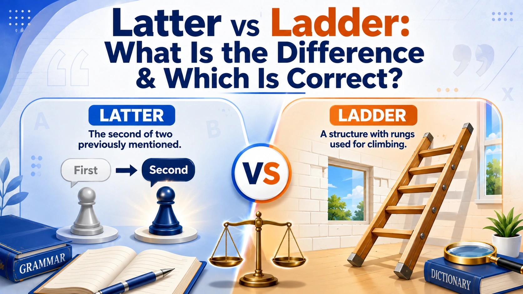 Latter vs Ladder: What Is the Difference & Which Is Correct?