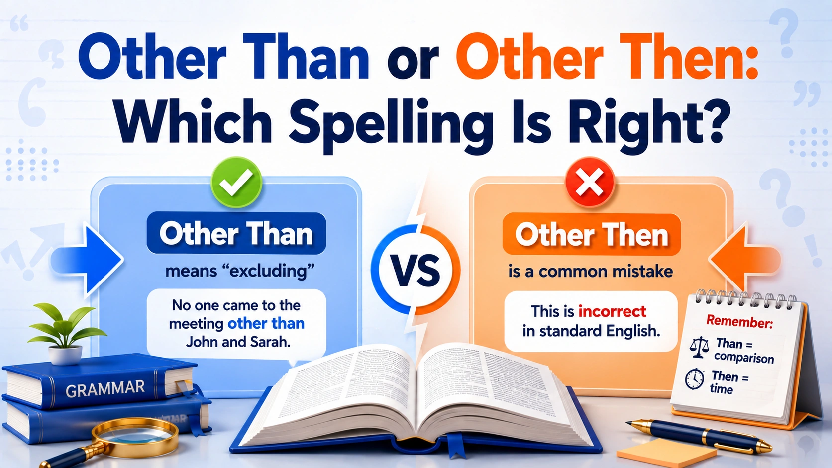 Other Than or Other Then: Which Spelling Is Right?