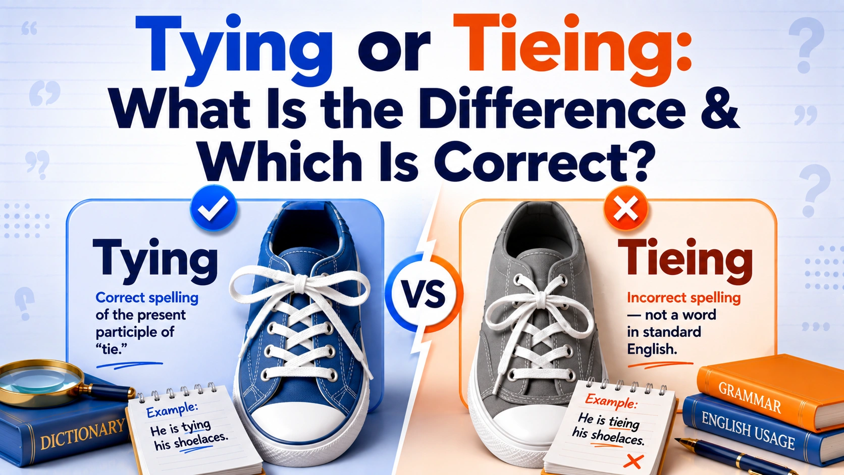 Tying or Tieing: What Is the Difference & Which Is Correct?