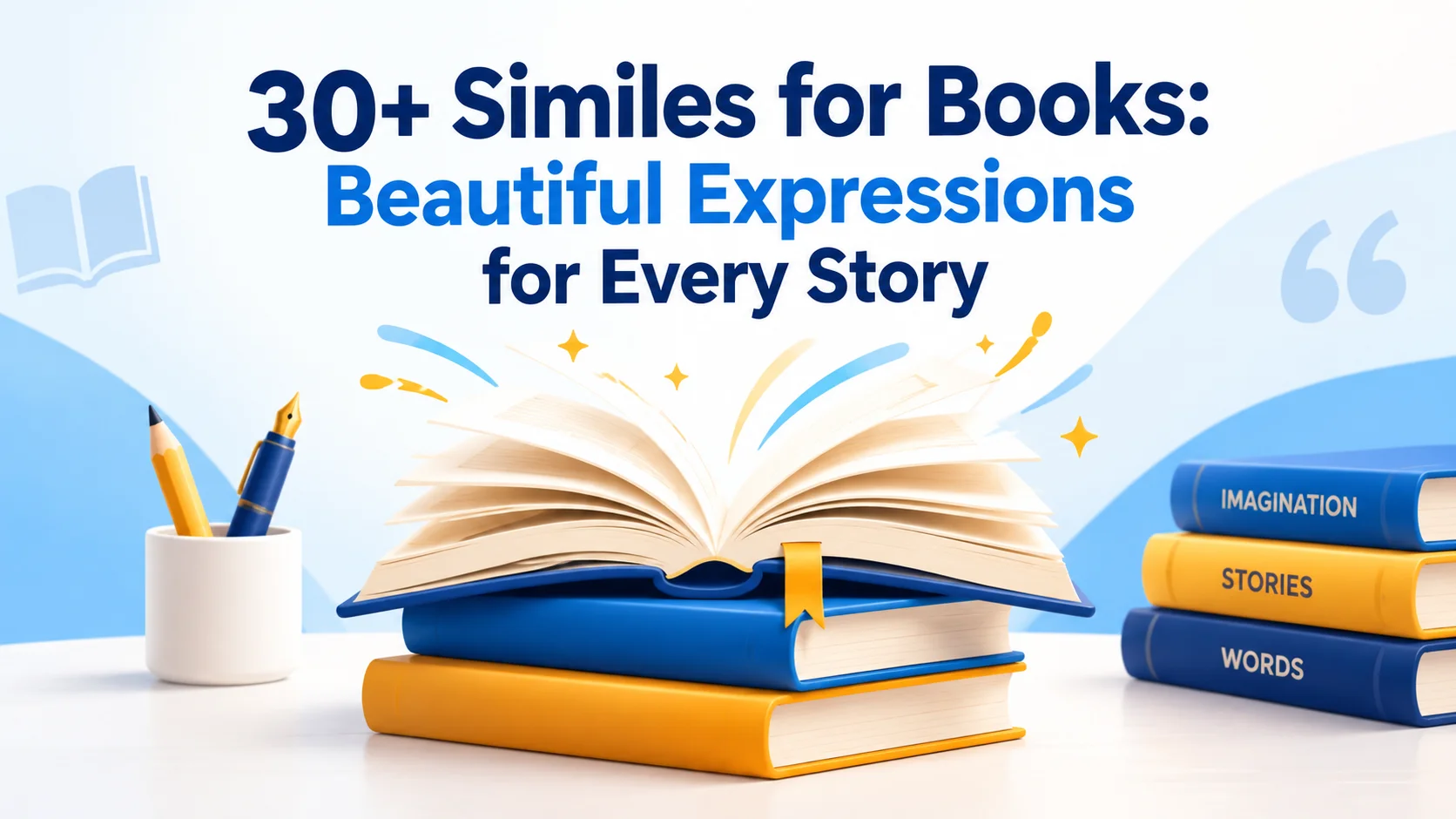 30+ Similes for Books: Beautiful Expressions for Every Story
