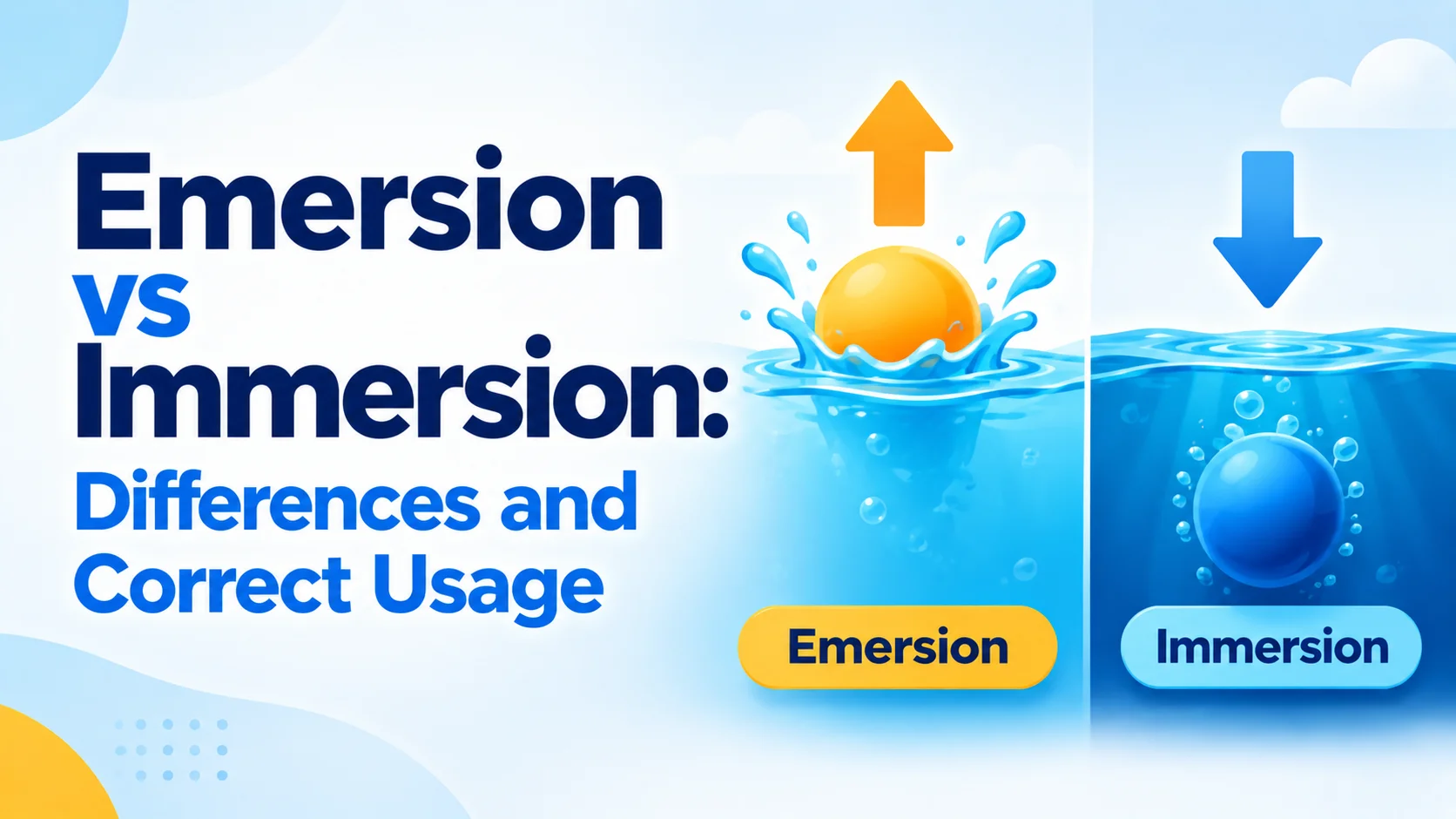 Emersion vs Immersion: Differences and Correct Usage