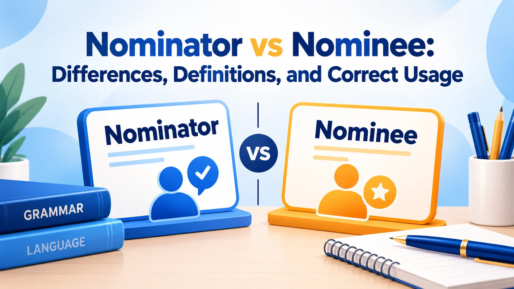 Nominator vs Nominee: Differences, Definitions, and Correct Usage