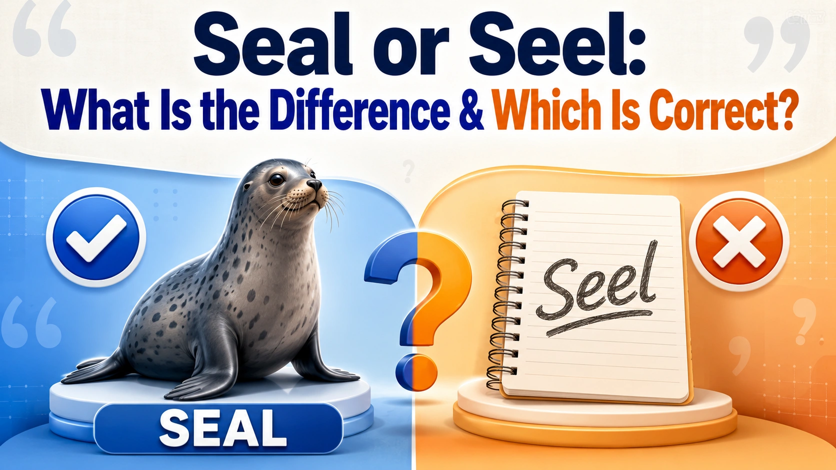 Seal or Seel: What Is the Difference & Which Is Correct?