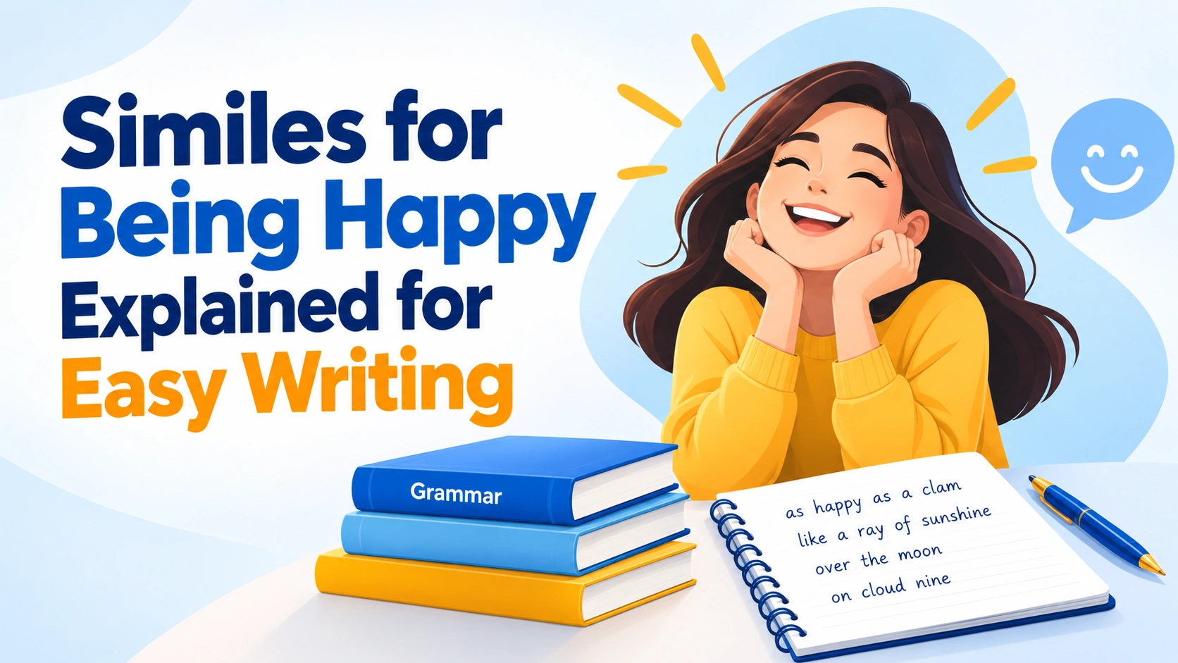 Similes for Being Happy Explained for Easy Writing