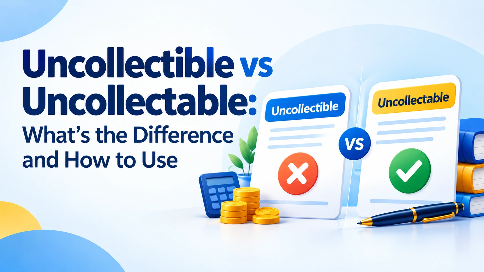 Uncollectible vs Uncollectable: What’s the Difference and How to Use