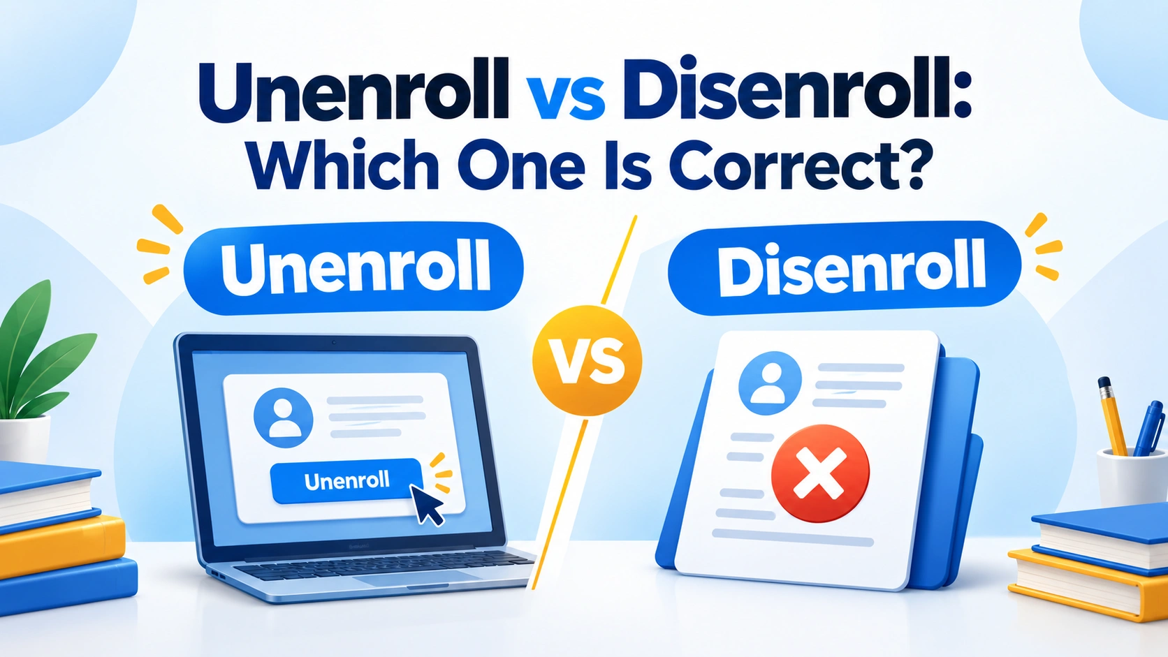 Unenroll vs Disenroll: Which One Is Correct?