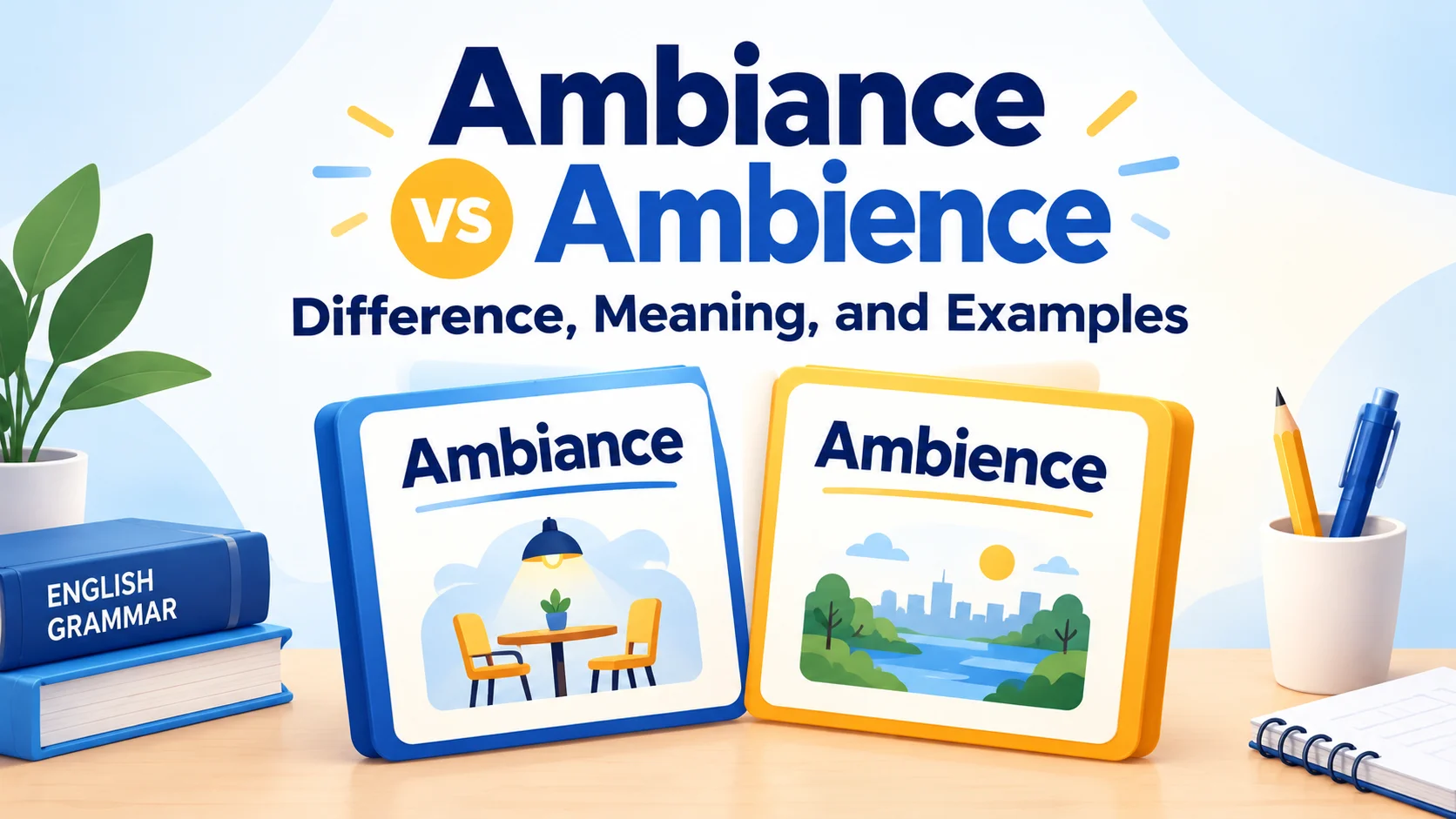Ambiance vs Ambience: Difference, Meaning, and Examples