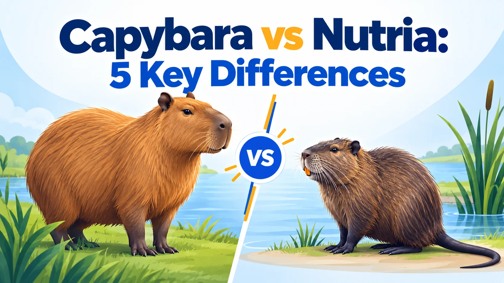 Capybara vs Nutria: 5 Key Differences