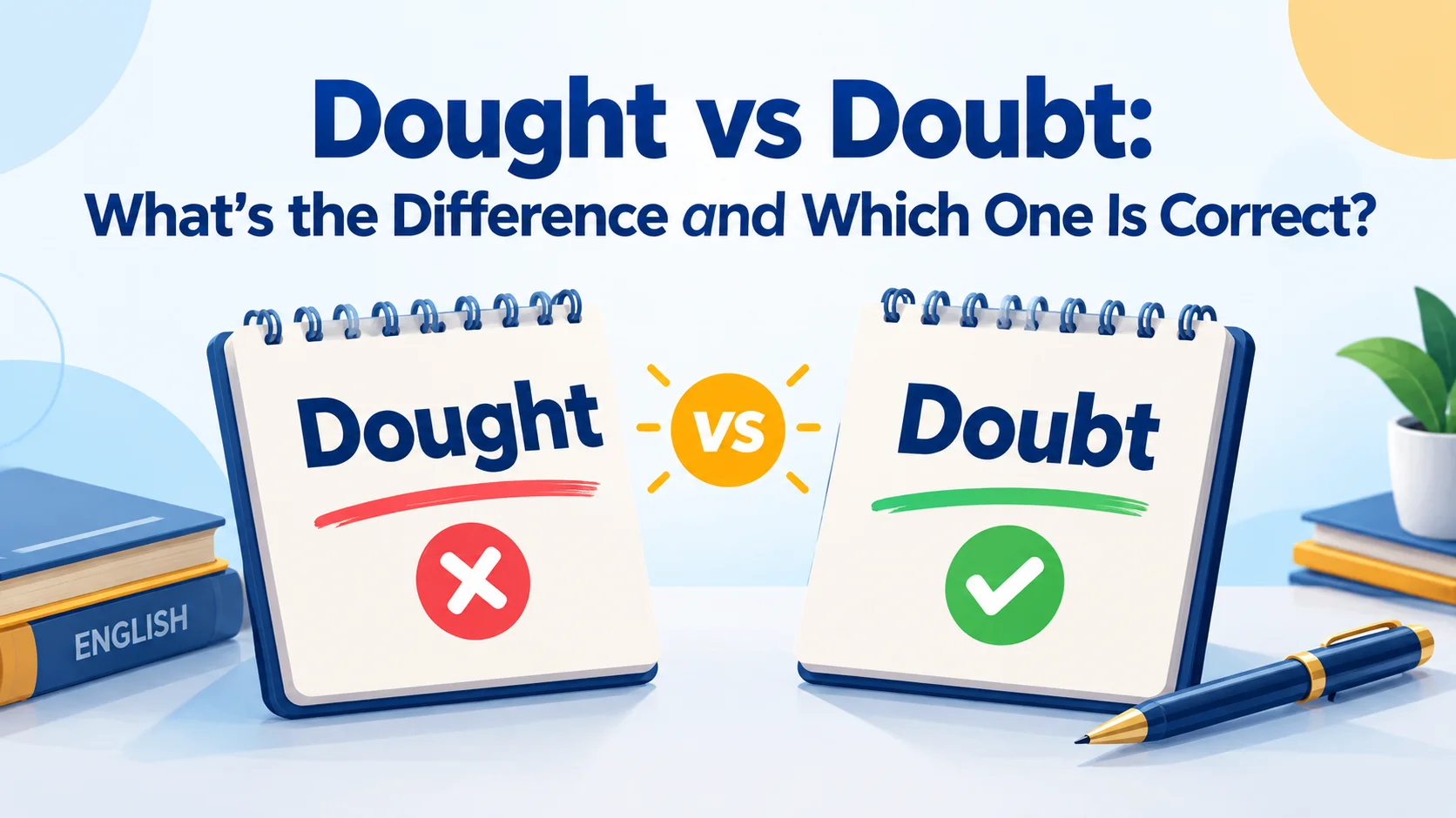 Dought vs Doubt: What’s the Difference and Which One Is Correct?
