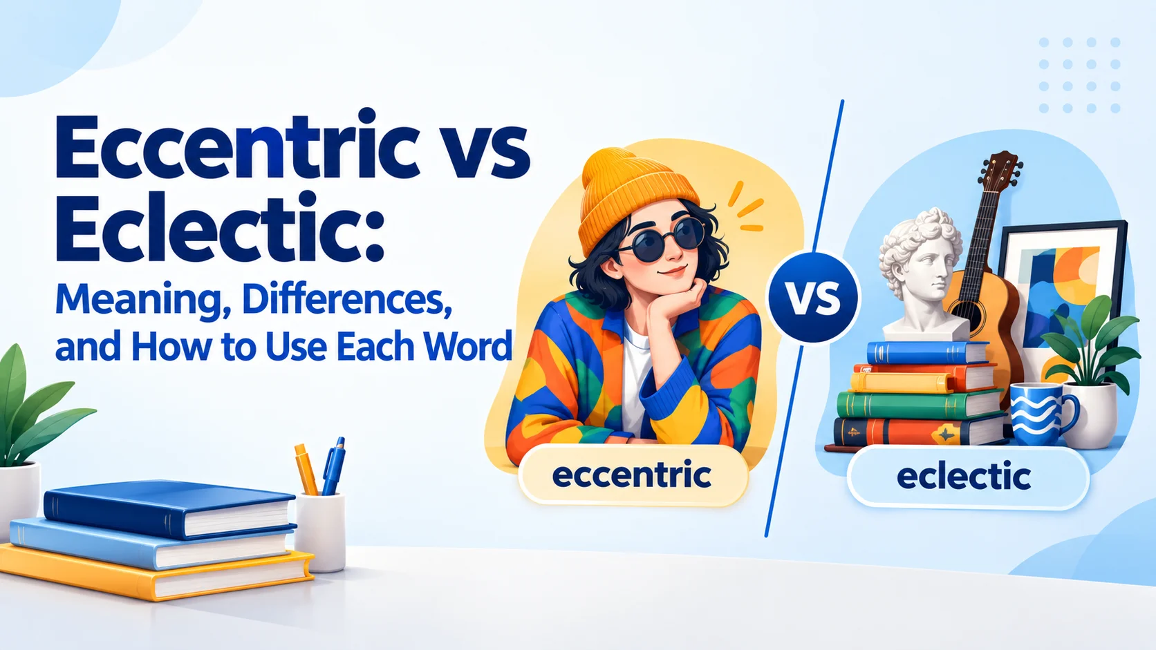 Eccentric vs Eclectic: Meaning, Differences, and How to Use Each Word