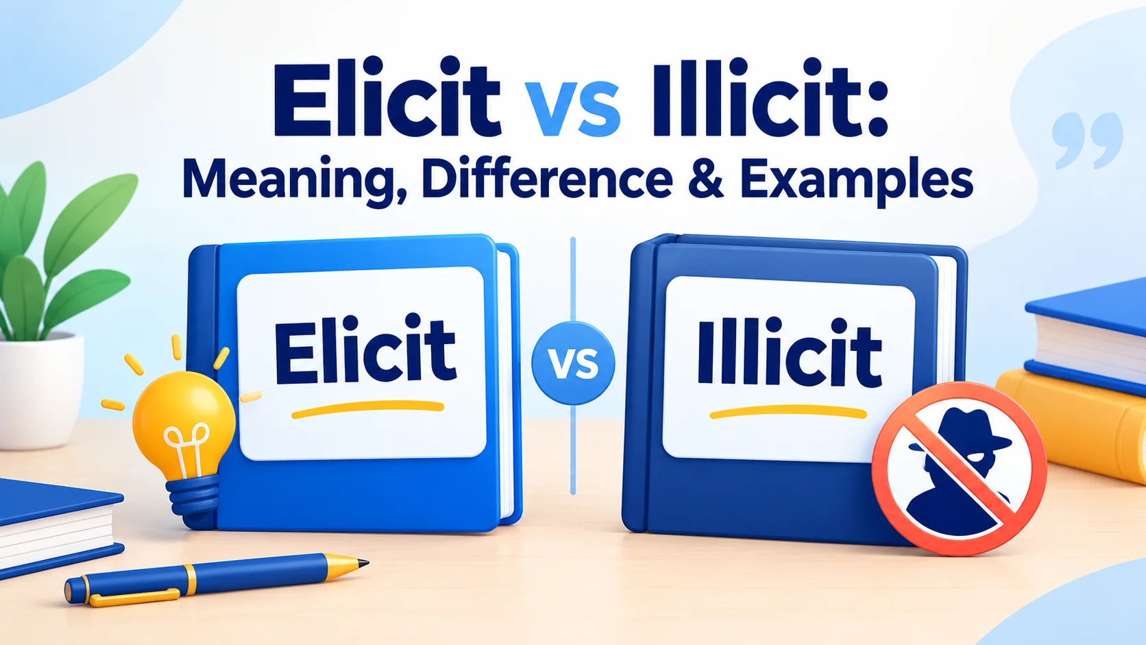Elicit vs Illicit: Meaning, Difference & Examples
