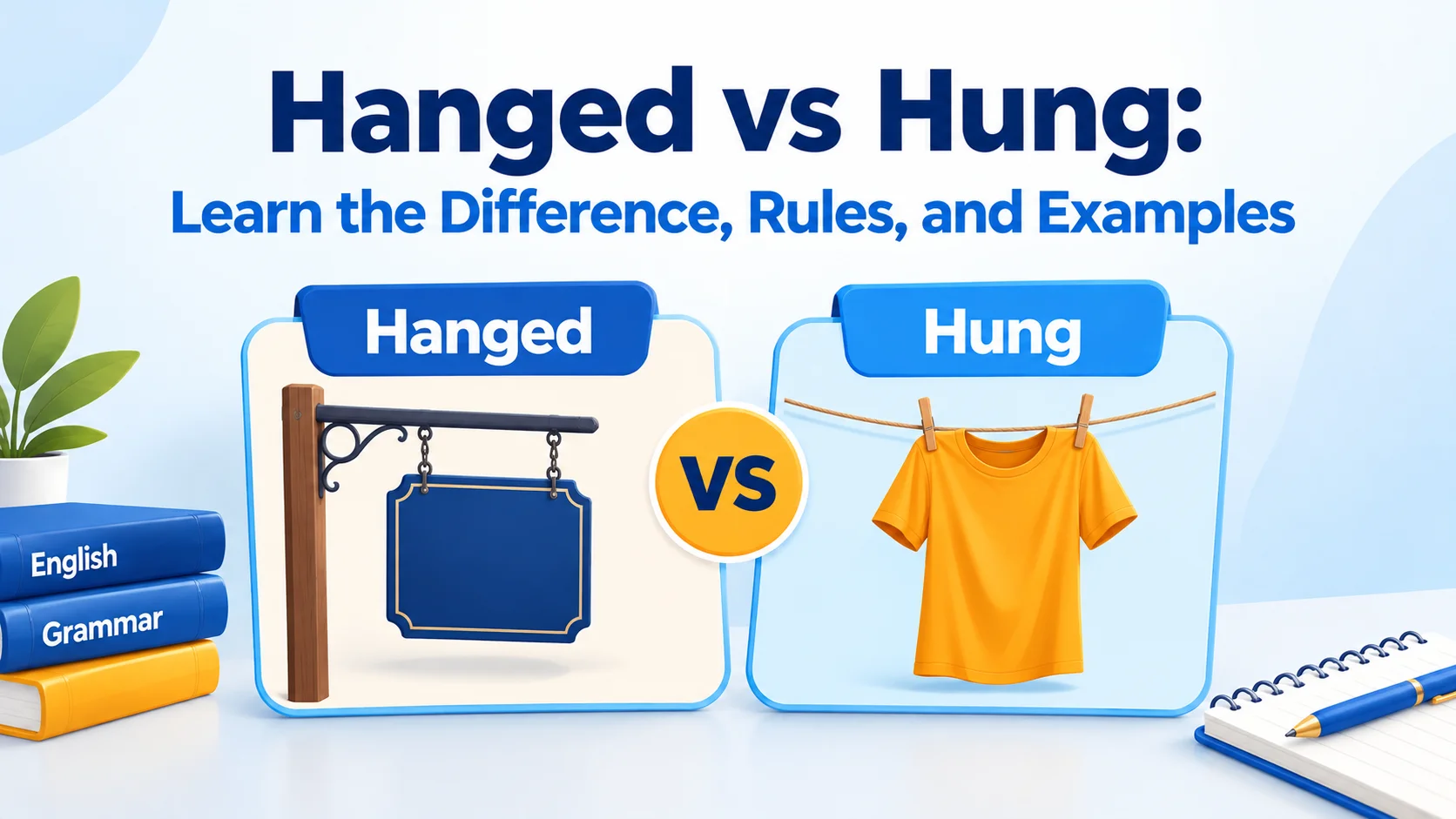 Hanged vs Hung: Learn the Difference, Rules, and Examples