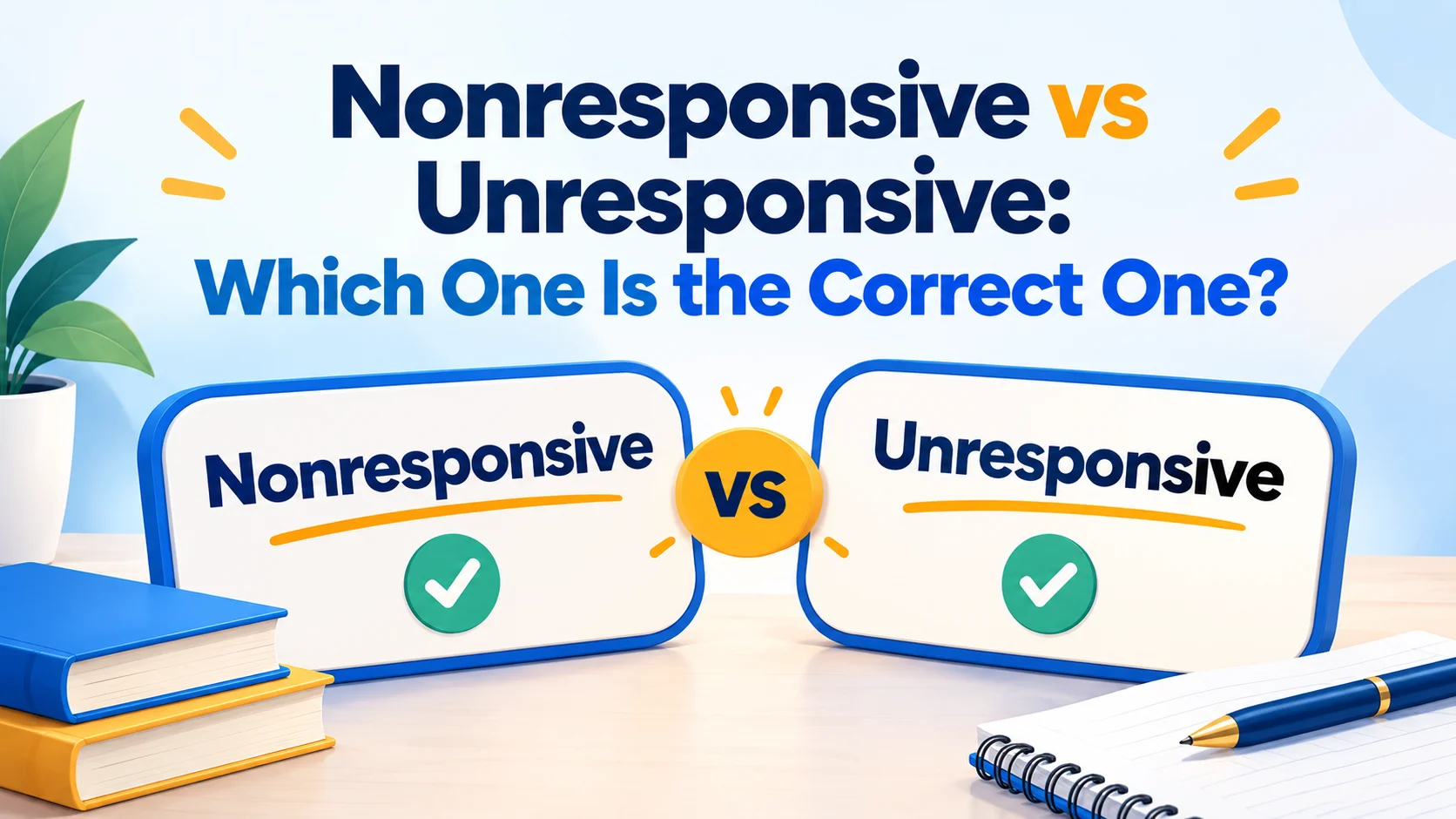 Nonresponsive vs Unresponsive: Which One Is the Correct One?