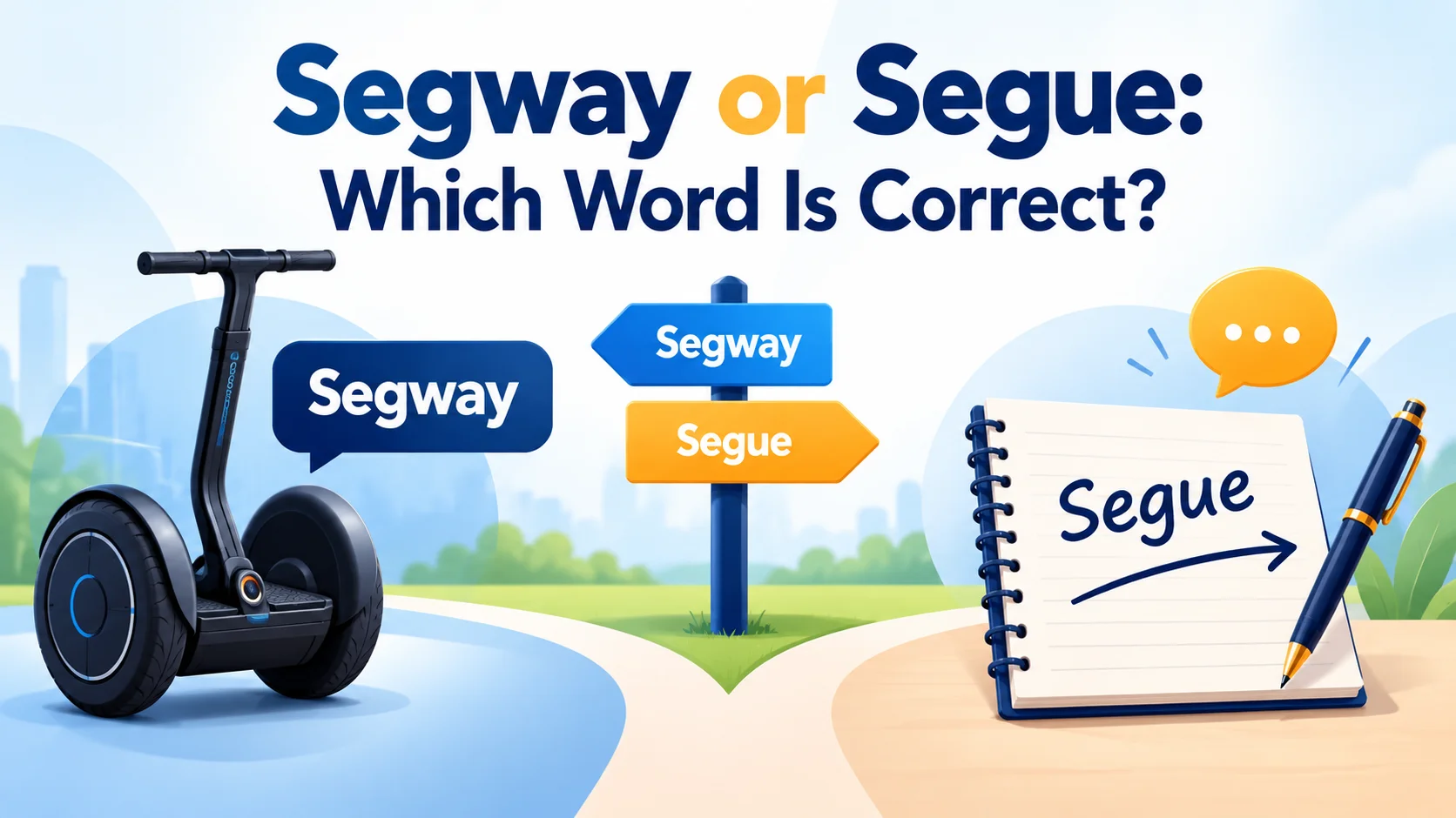 Segway or Segue: Which Word Is Correct?