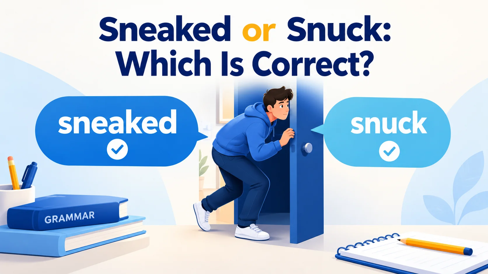 Sneaked or Snuck: Which Is Correct?