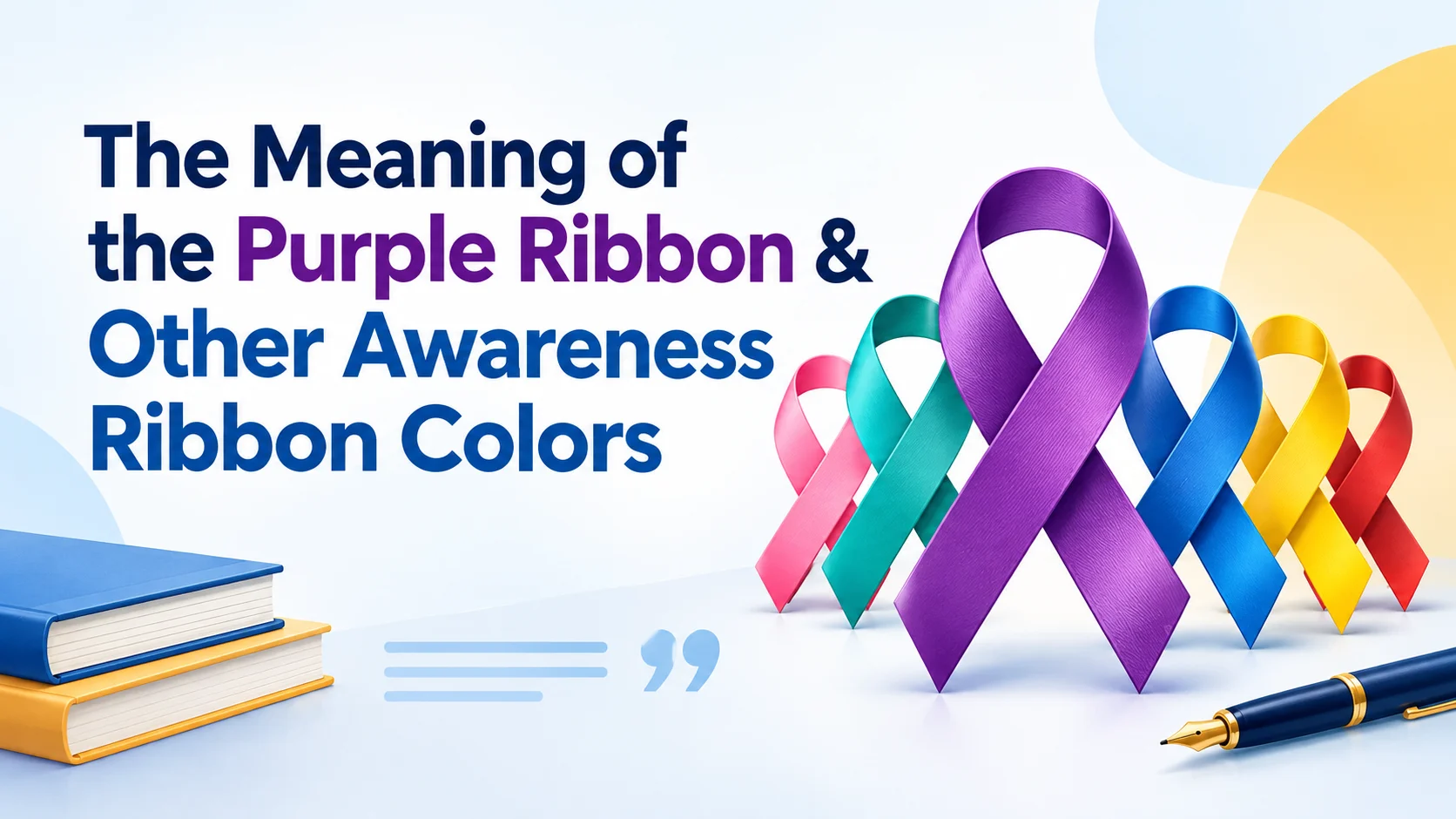 The Meaning of the Purple Ribbon & Other Awareness Ribbon Colors